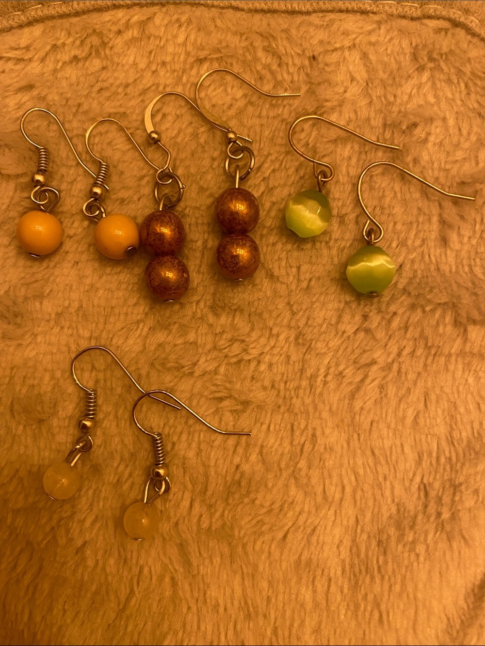 4 pairs of Handmade earrings and Beaded Drop Earrings - Women's Jewelry